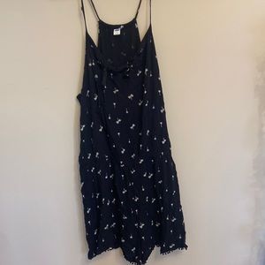 Old navy black romper with palm trees